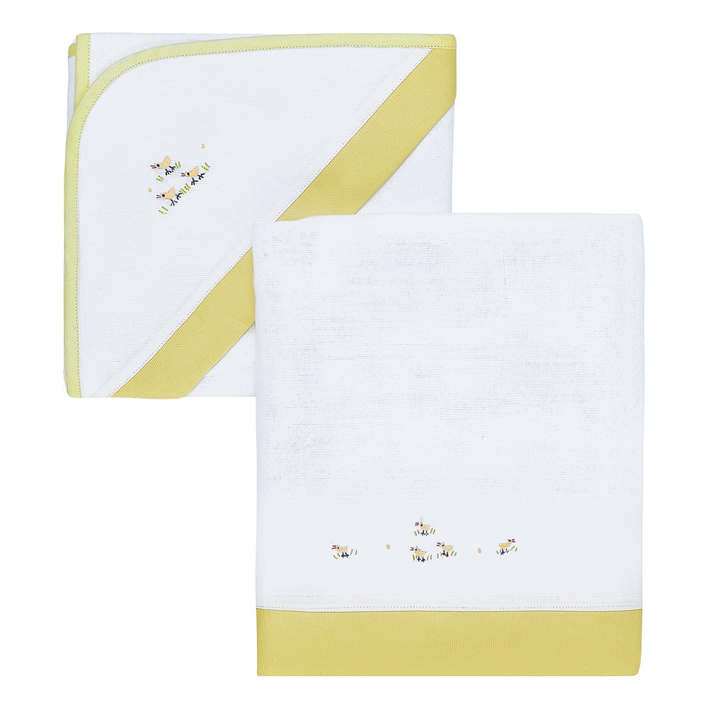 Kit Banho Xodó Pintinho Amarelo 