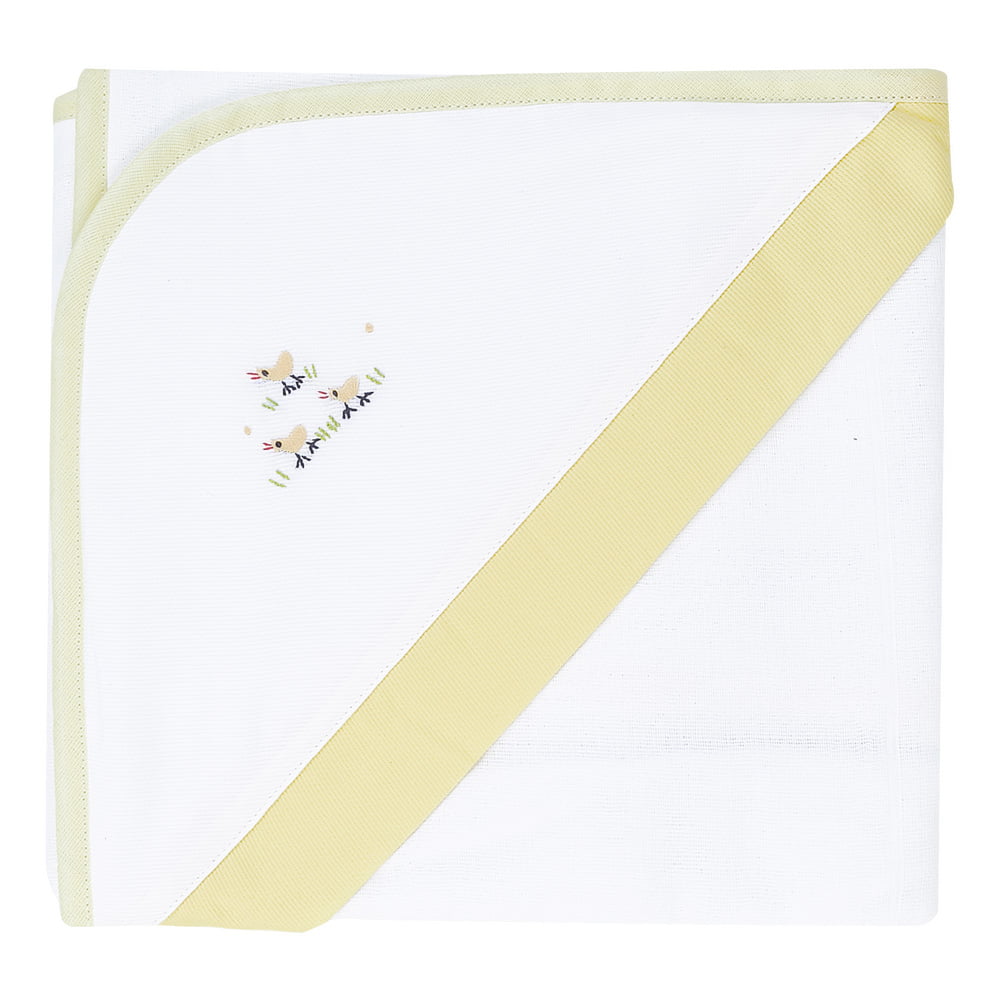 Toalha de Banho com Capuz Pintinho Amarelo