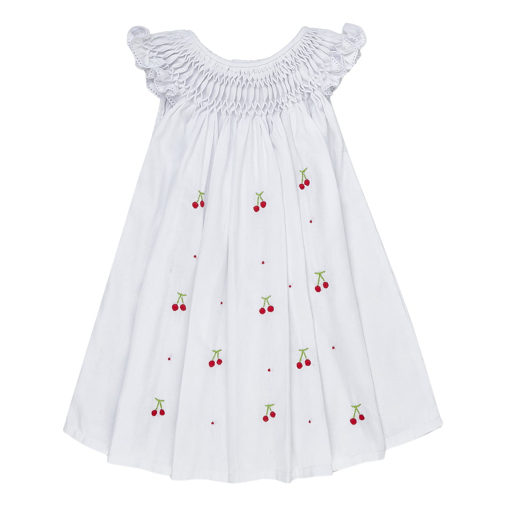 Vestido casinha de abelha Branco Cerejinha