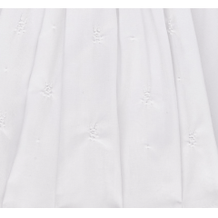 Vestido casinha de abelha branco bordado à mão 