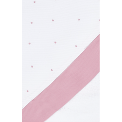 Toalha de Banho com Capuz Poá Rosa