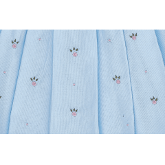 Vestido Casinha de Abelha Azul com Rosa