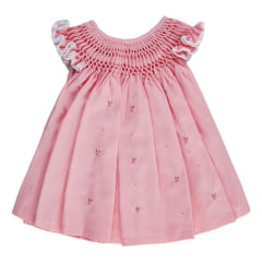 Vestido Casinha de Abelha Rosa