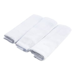 Kit Fralda de Boca Poá Branco 
