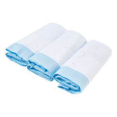 Kit Fralda Poá Azul