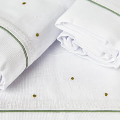 Kit Fralda Poá Verde