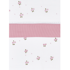 Jogo de lençol Floral Rosa - 3 peças