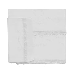 Jogo de lençol Renascença Arabesco  Branco - 3 peças